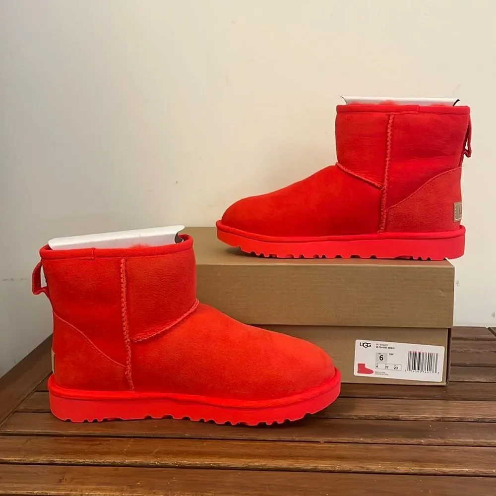 UGG Classic Mini II Boots Cherry Pie USA Women Size 6/UK 4/EU 37